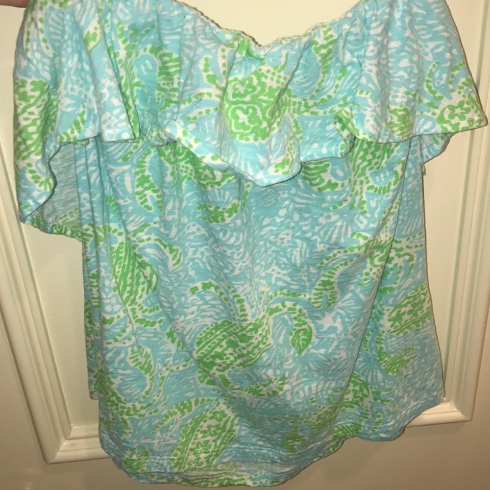 Lilly Pulitzer Ruffle tube top